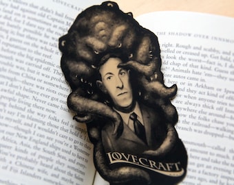 Presente HP Lovecraft para Amante de Terror Marcador de Livros de Terror para Fã de Lovecraft Presente Shoggoth Cthulhu Marcador de Livros Lovecraft Presente Estranho e Assustador
