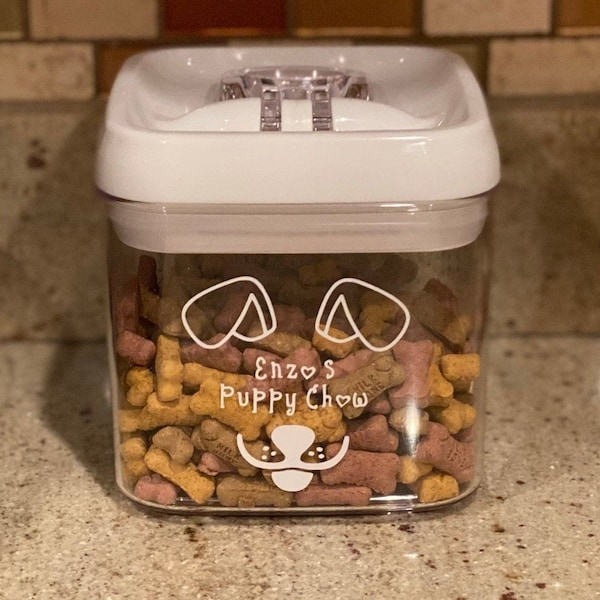 Customizable Puppy / Dog Treat Container