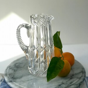 American Brilliant Cut Glass Water Pitcher