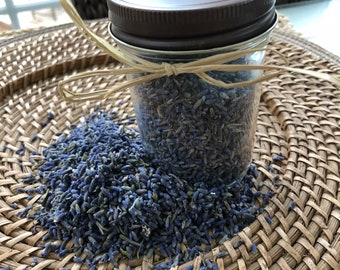 Lavender in a Decorative Glass Jar