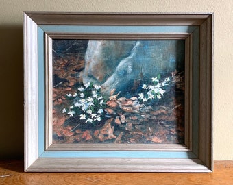 White Wildflower Bloodroot 5 x 7 Blank Legacy II Fine Art Greeting Card Watercolor