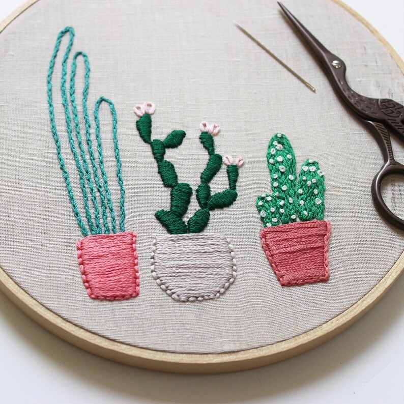Embroidery Kit DIY Make Your Own Succulent Art Etsy Australia