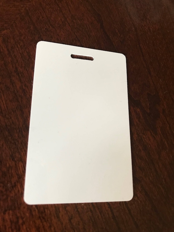 2 WHITE Acrylic LUGGAGE Tags Blanks Laser Cut Acrylic Bag Tags Lca0488