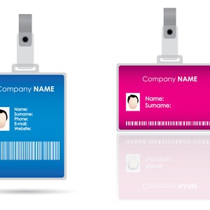 10-Pack Custom Full Color ID Badges Name Tags Photo ID Cards Identification Cards 100% Custom image 4