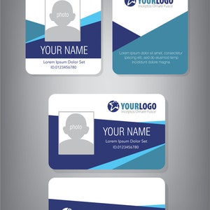 10-Pack Custom Full Color ID Badges Name Tags Photo ID Cards Identification Cards 100% Custom image 1