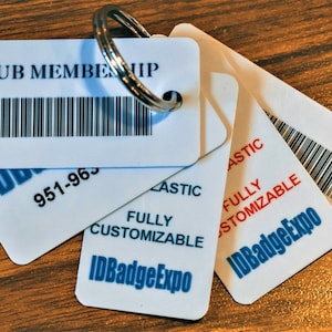 12-Pack Custom Key Tags | Key Fobs | Barcode Key Tags | Barcode Fobs