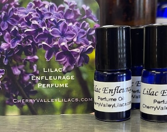 Lilac Enfleurage Perfume, Authentic Lilac Blossom Perfume Oil Made From  Organic Lilac Enfleurage, Limited Edition Tiny 1 Ml Sample Size. 