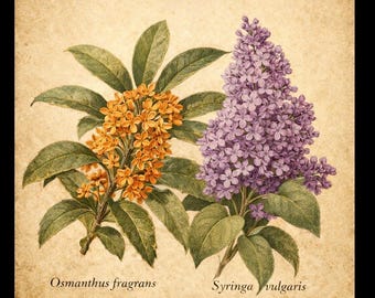 Osmanthus and Lilac Enfleurage Solid Perfume, Rich Floral, all real, organically grown and authentic ingredients, small batch 2026