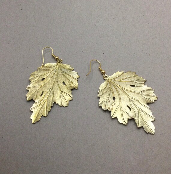 Leaf Dangle Earrings - image 4