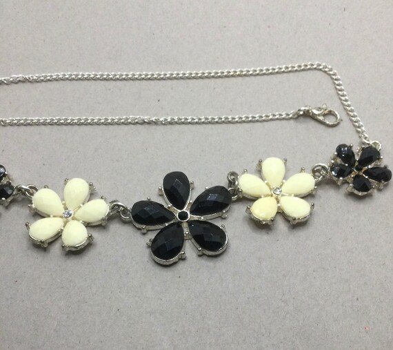 Flower Statement Necklace - image 3