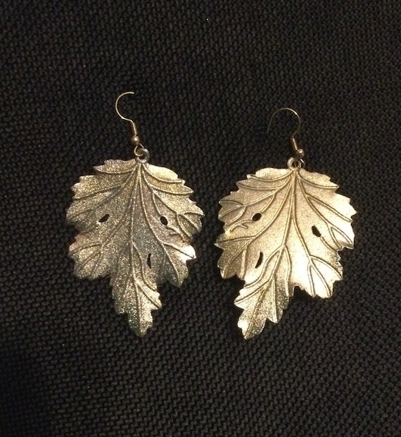 Leaf Dangle Earrings - image 1