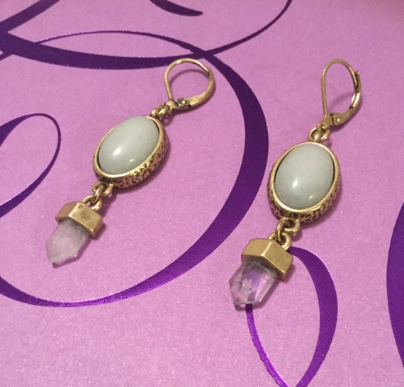 Opal & Crystal Renaissance Earrings - image 1