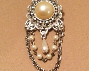 Victorian Pearl Pin