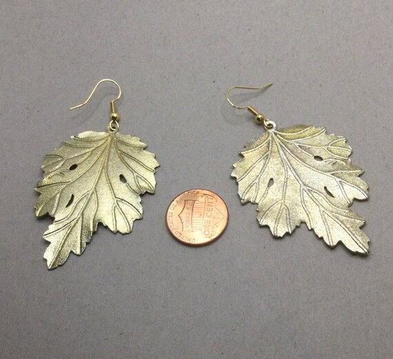 Leaf Dangle Earrings - image 3