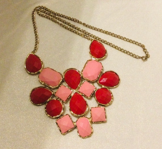 Pink Statement Necklace - image 1