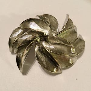 Silver Leaves Pin
