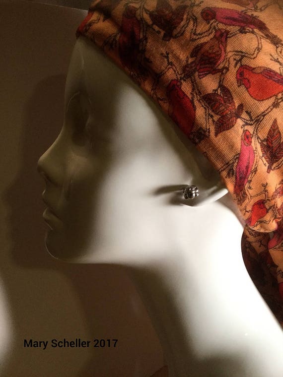 Silver Flower Post Earrings - image 4