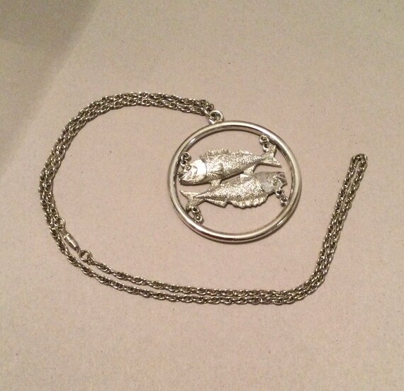 Double Fish Necklace - image 2