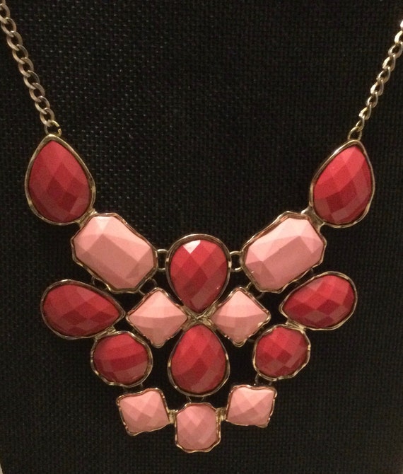 Pink Statement Necklace - image 3