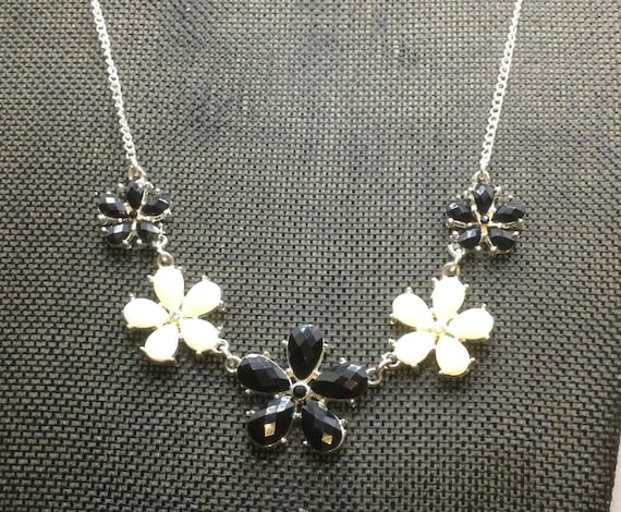 Flower Statement Necklace - image 1