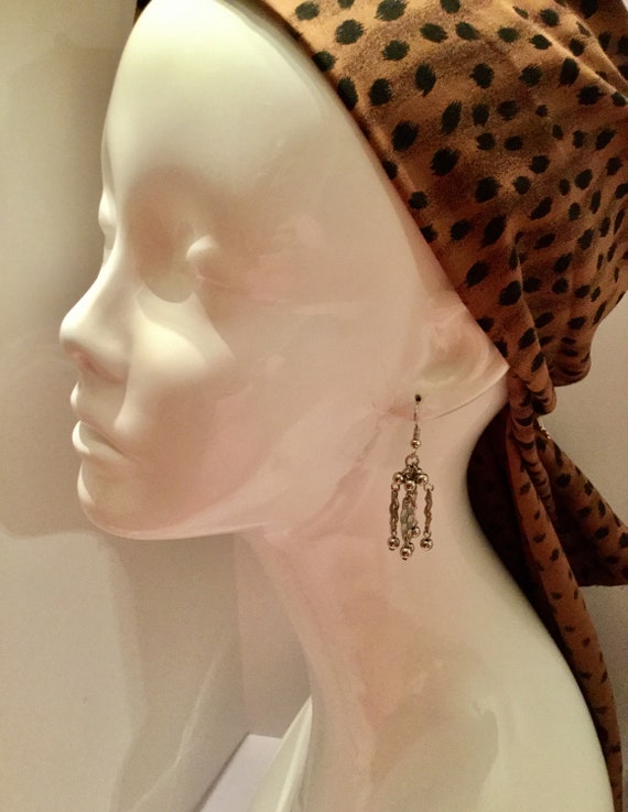 Silver Spangle Dangle Earrings - image 4