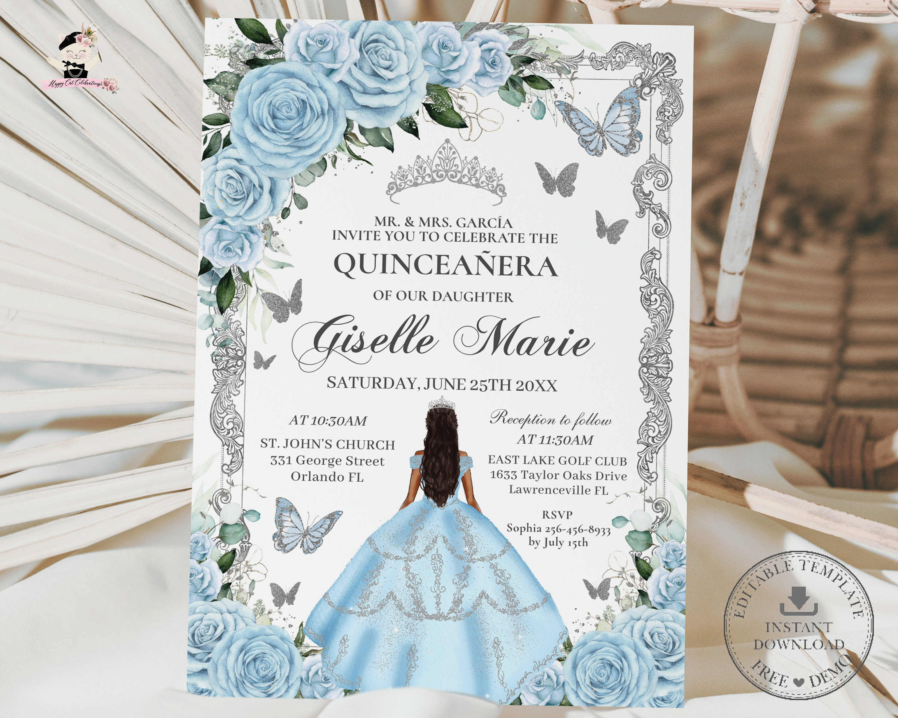 princess polly baby blue dress Gorgeous Blue Long Sleeves Ball Gown Sweet 16 Dress, Charming Formal G –  Cutedressy