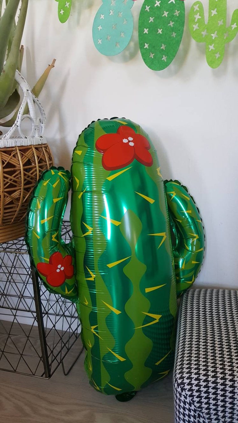 aluminium foil cactus balloon 30 inches Felt Cactus Garland Banner