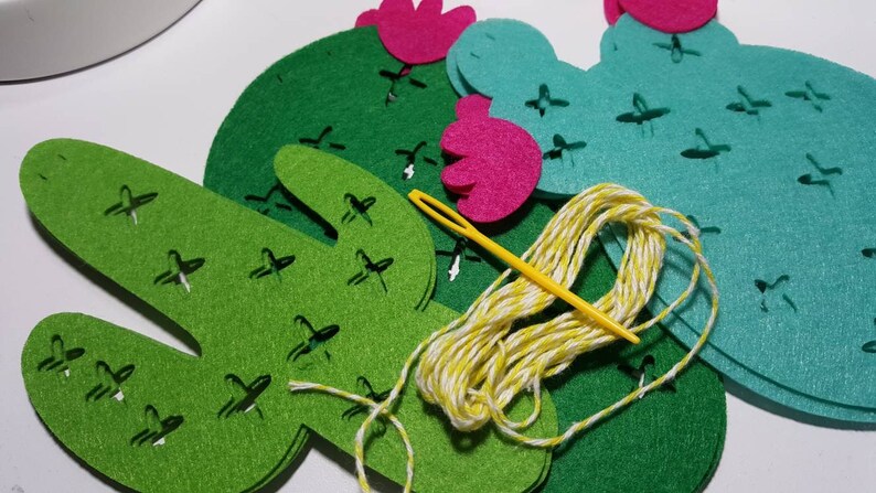 aluminium foil cactus balloon 30 inches Felt Cactus Garland Banner