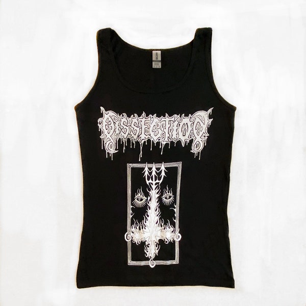 Dissection "Inverted Cross" Ladies Black tank top