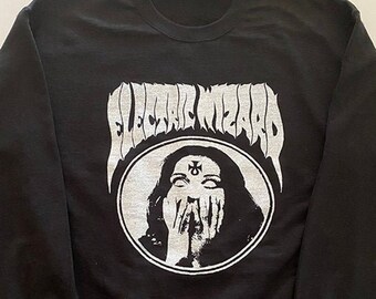 Electric Wizard "Inverted ANKH"  Sweatshirt Doom Metal Satan witchcraft Witch satanic sweat shirt black