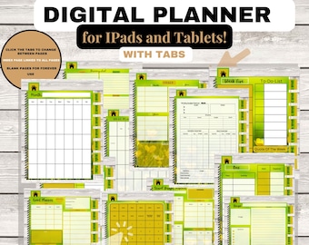 Digital Monthly Planner Calendar For GoodNotes