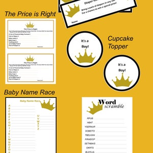 Baby Shower Games Package