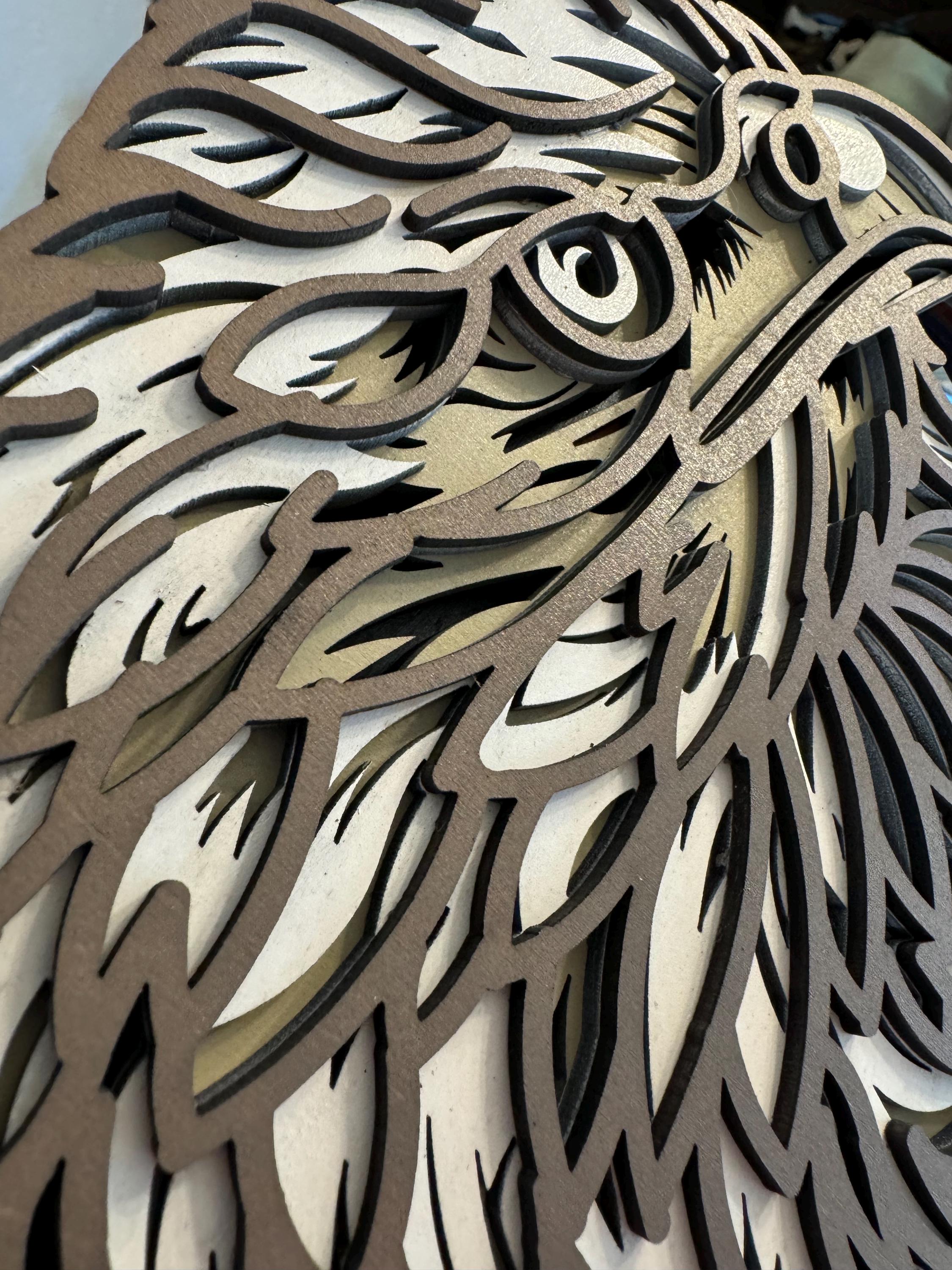 Bald Eagle American Flag Layered Wood - Etsy