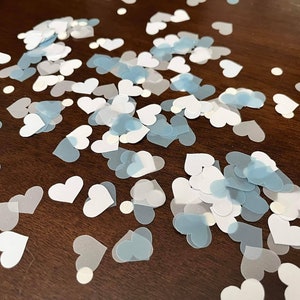 Dusty Blue Wedding Decor, Bridal Shower Party Decor, Dusty Blue Baby Shower Confetti