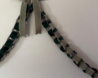 Velvet Green Christmas Garland,  St Patrick’s Day Chain Garland