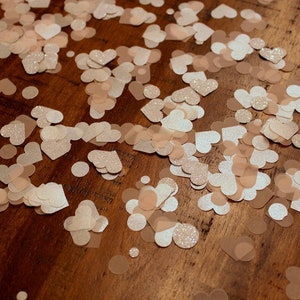 Blush Pink Bridal Shower Confetti, Bridal Shower Decorations, Blush Pink Wedding Decor,  Pink Wedding Decoration, Engagement Party Confetti