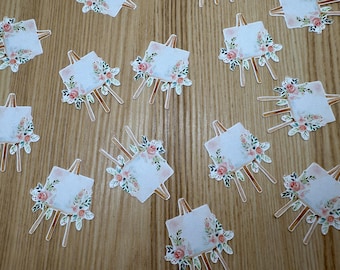 Girls Night In Painting Party Confetti, Spring Easel Painting Table Scatter