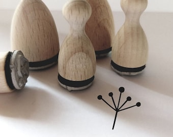 Mini stamp Mini stamp dandelion, dandelion seeds, flower, blossom, leaves, floral element