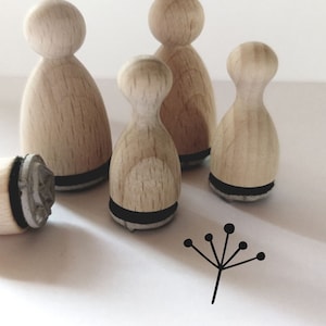 Mini stamp Mini stamp dandelion, dandelion seeds, flower, blossom, leaves, floral element