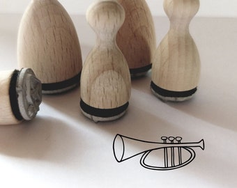 Mini Stempel Trompete