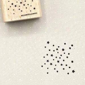 Stempel sterrendouche, sterrenhemel, veel sterren voor Kerstmis, Advent
