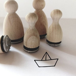 Mini navio de selos, barco, barco dobrável para cartas, cartões, papel de embrulho etc.
