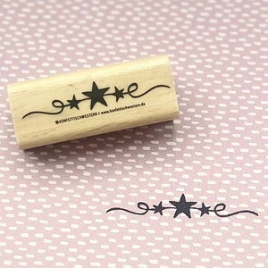 Bordo del timbro con stelle per Natale, elemento decorativo, motivo