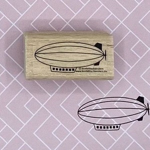 Stempel Zeppelin für Grusskarte, Liebesbrief...