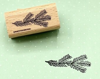 Branche de sapin de timbre