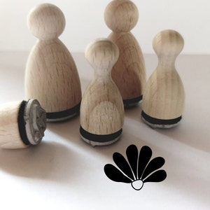 Mini stamp blossom, flower, plant, floral element 18 mm