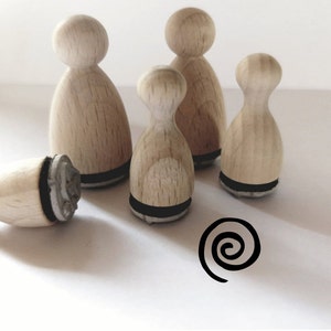 Mini-stempelspiraal, patroon, krul voor kaarten, cadeaulabels...