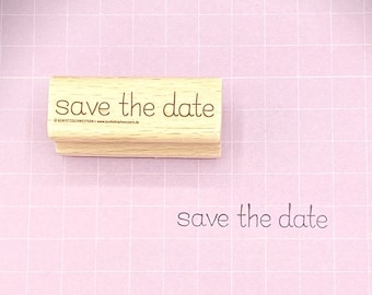 Stempel "save the date" für Hochzeit, Geburtstag oder Jubiläum