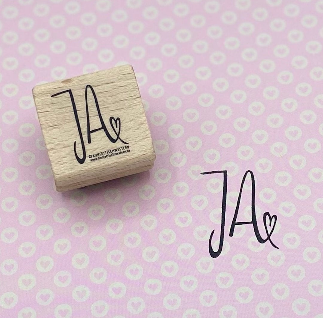 Stempel Ja Wort für Hochzeit, Einladungkarten, Hochzeitskarten
