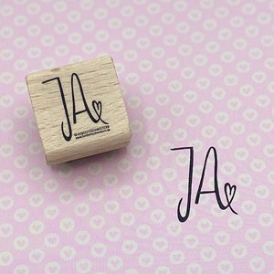 Stempel Ja Woord voor bruiloft, uitnodigingskaarten, trouwkaarten, cadeaupapier ....